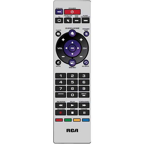 RCA RCRPST05SE 5 Device Streaming Player Universal Remote Silver